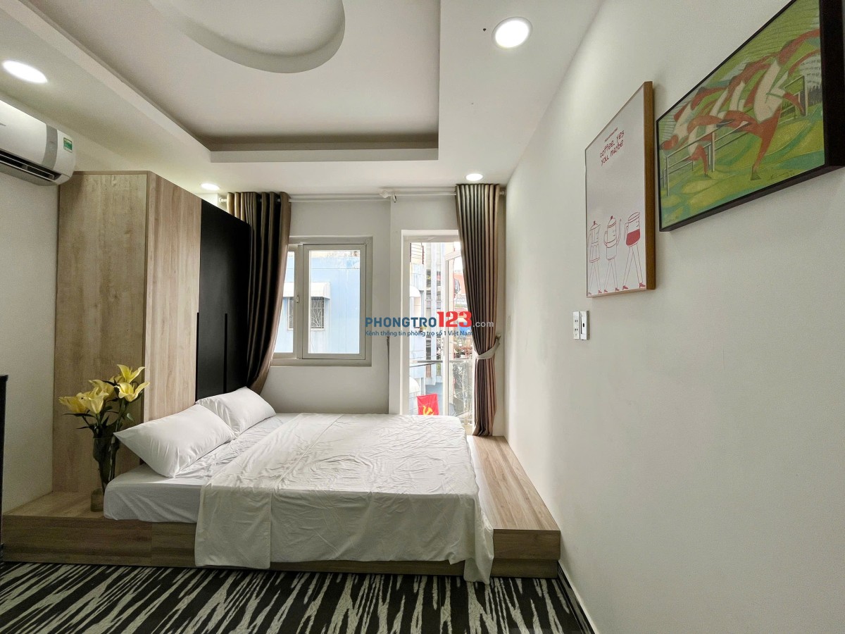 Cho Thuê CHDV Nguyễn Cảnh Chân sát trung Tâm Q1.Giá 5.3-6.3tr. Có ban công sạch sẽ tiện nghi.