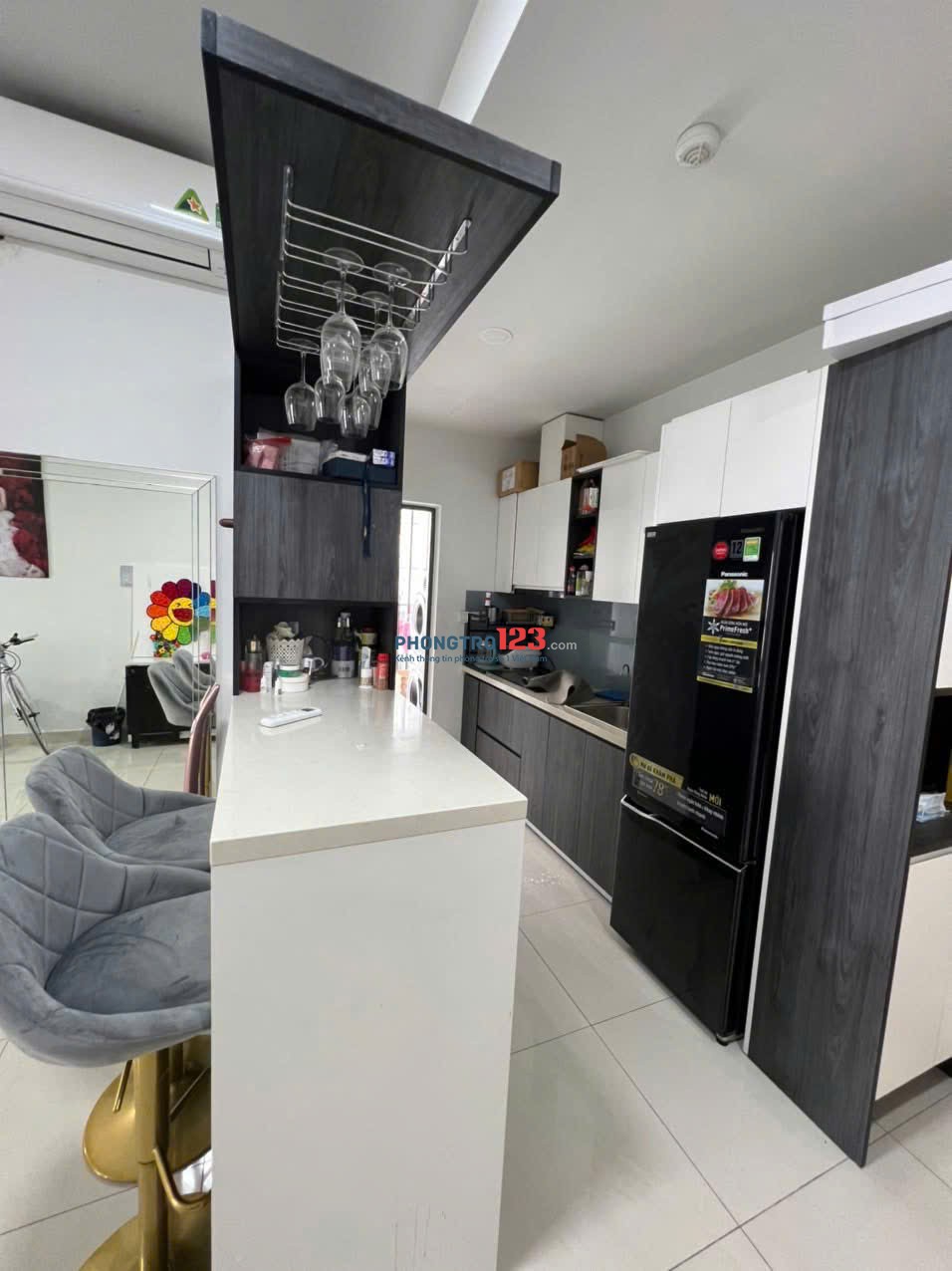 C/c Carillon 2, Căn góc, Trịnh Đình Thảo, TP, 75m2, 2PN, Nội thất. 9tr5/th