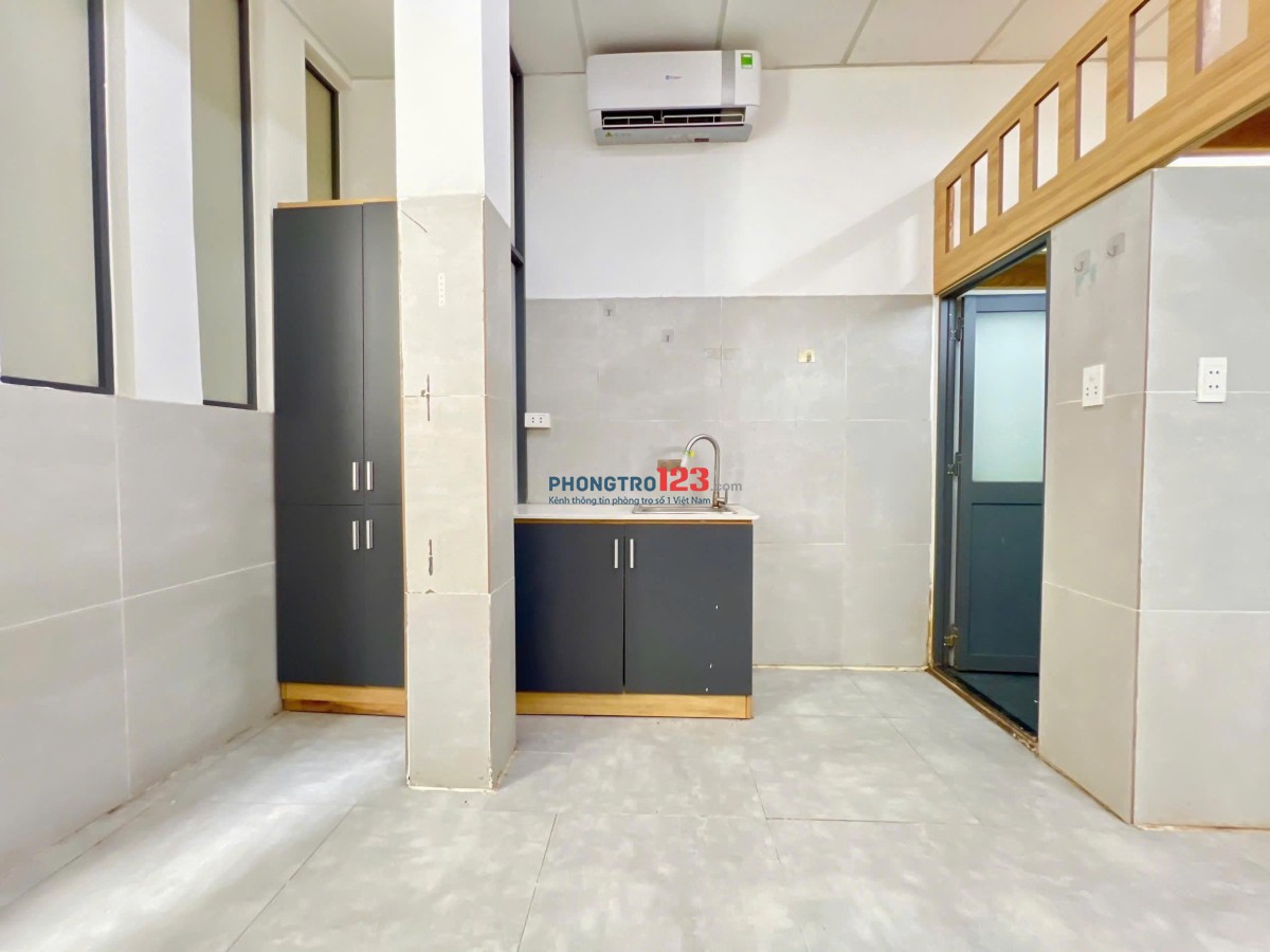 Phòng có gác full nội thất mới như hình