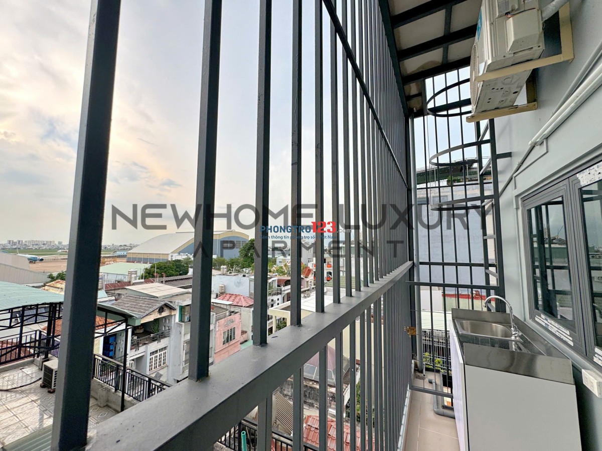 Cho Thuê Studio Full Nội Thất – Tách Bếp, Ban Công View Sân Bay – Gần Etown & Sân bay TSN