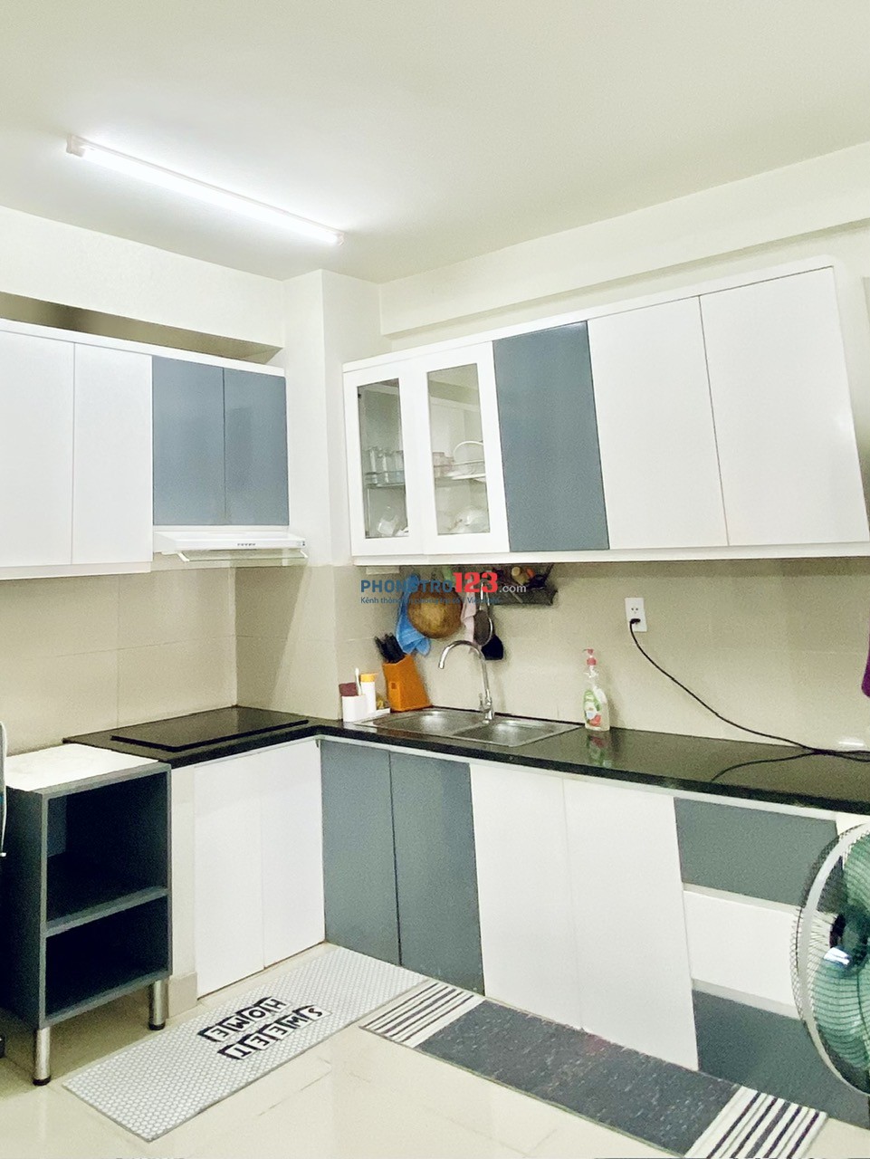 ( Chính chủ ) Cho thuê căn hộ 60 m2 , Khu EhomeS Nam Long,2PN+, 2WC, ban công hướng mát mẻ