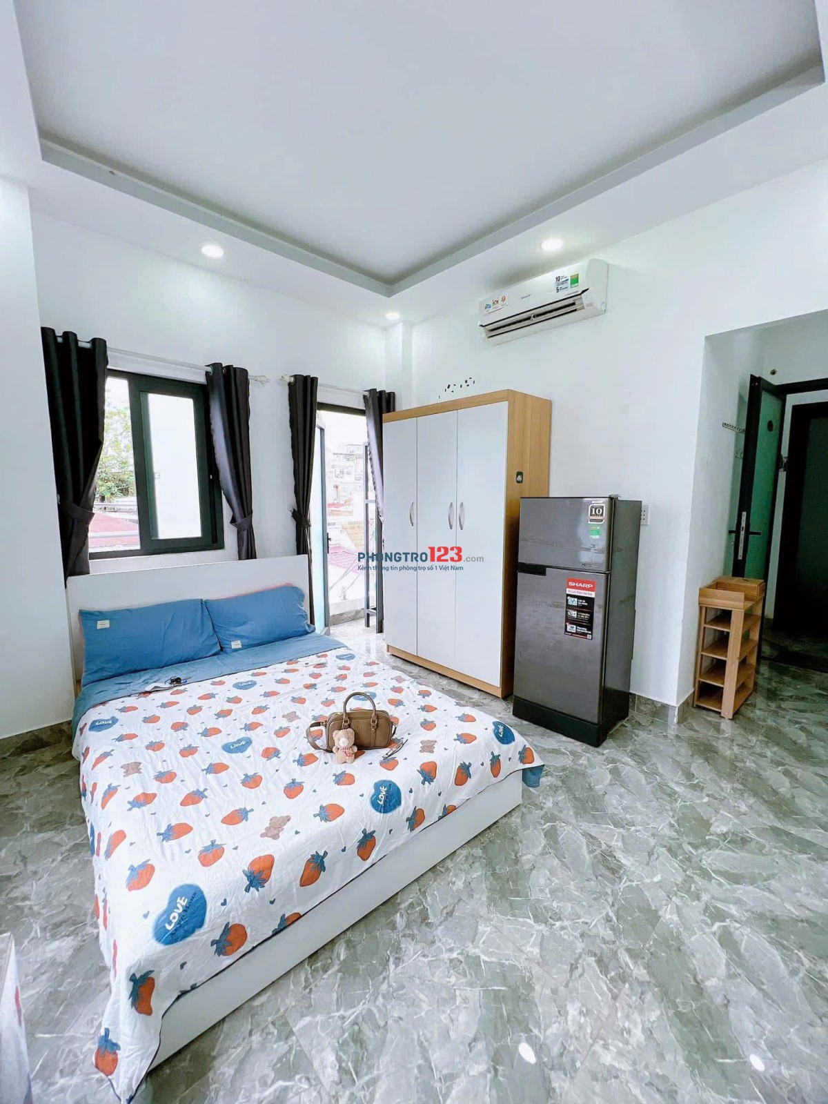 CĂN HỘ 35m2 FULL NỘI THẤT CỬA SỔ BAN CÔNG THOÁNG SÁNG Ở NƠ TRANG LONG, BÌNH THẠNH - LH: 0334998413