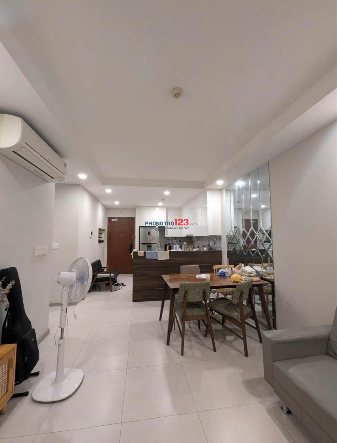 C/c Lũy Bán Bích, Hòa Thạnh, TP, 75m2, 2PN, 2WC, Nội thất, 10tr/th.