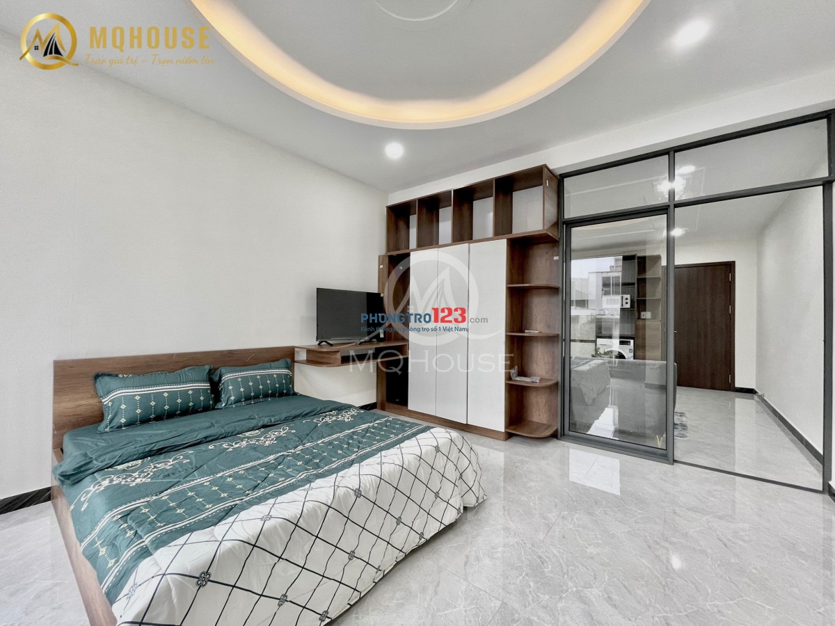 CHO THUÊ CHDV 1PN 1PK FULL NỘI THẤT ĐẸP GẦN CẦU VƯỢT HHT - LOTTE MART CỘNG HÒA
