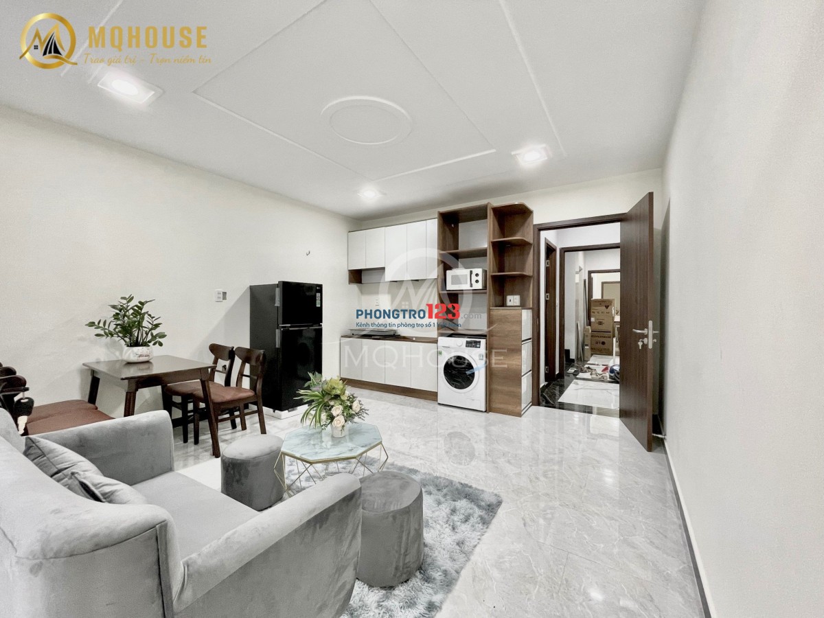 CHO THUÊ CHDV 1PN 1PK FULL NỘI THẤT ĐẸP GẦN CẦU VƯỢT HHT - LOTTE MART CỘNG HÒA