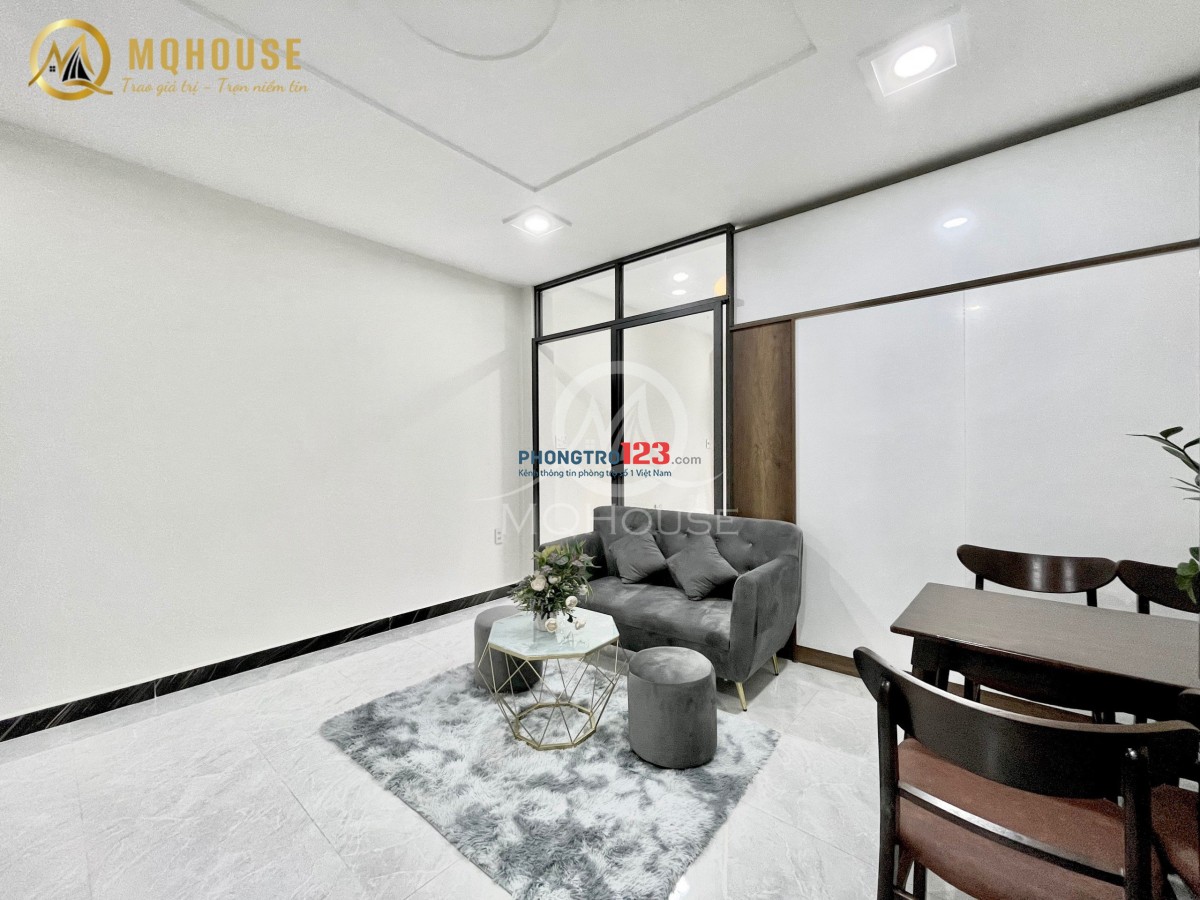 CHO THUÊ CHDV 1PN 1PK FULL NỘI THẤT ĐẸP GẦN CẦU VƯỢT HHT - LOTTE MART CỘNG HÒA