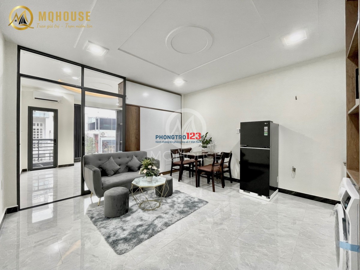 CHO THUÊ CHDV 1PN 1PK FULL NỘI THẤT ĐẸP GẦN CẦU VƯỢT HHT - LOTTE MART CỘNG HÒA