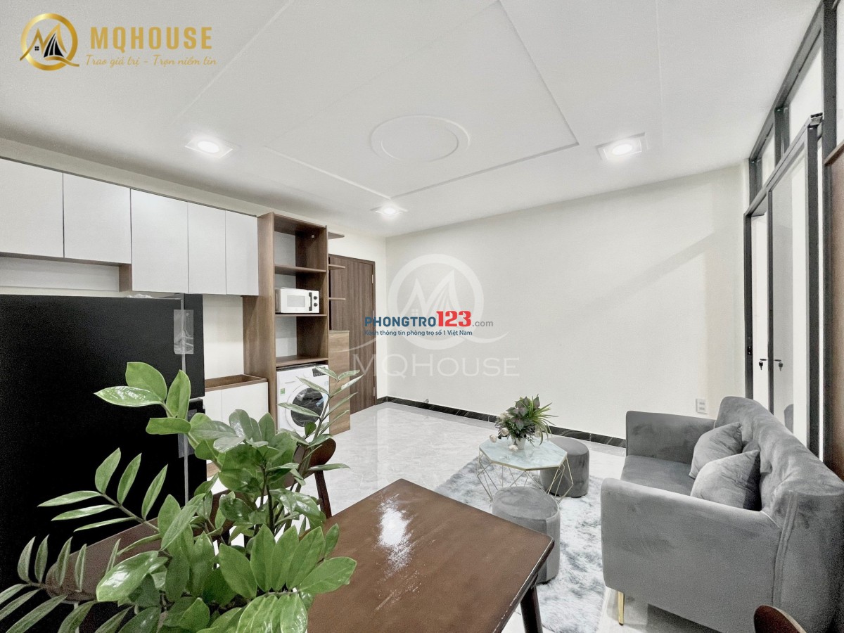 CHO THUÊ CHDV 1PN 1PK FULL NỘI THẤT ĐẸP GẦN CẦU VƯỢT HHT - LOTTE MART CỘNG HÒA