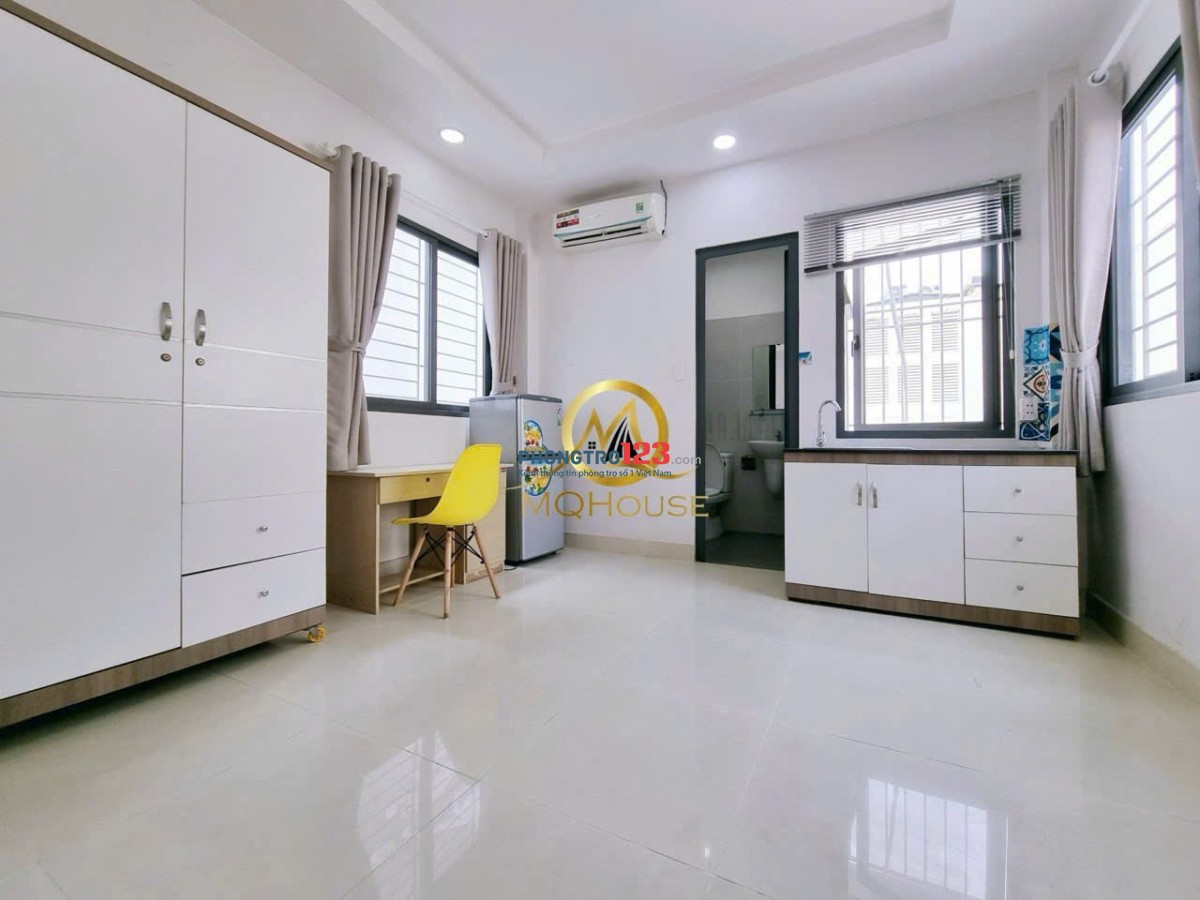 Cho thuê CHDV Studio Full nội thất Đg Tôn Thất Tùng. Bếp xa giường. Có cửa sổ thoáng. Sạch sẽ 6.3tr