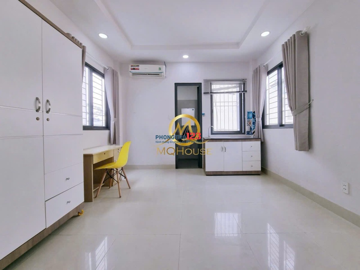 Cho thuê CHDV Studio Full nội thất Đg Tôn Thất Tùng. Bếp xa giường. Có cửa sổ thoáng. Sạch sẽ 6.3tr