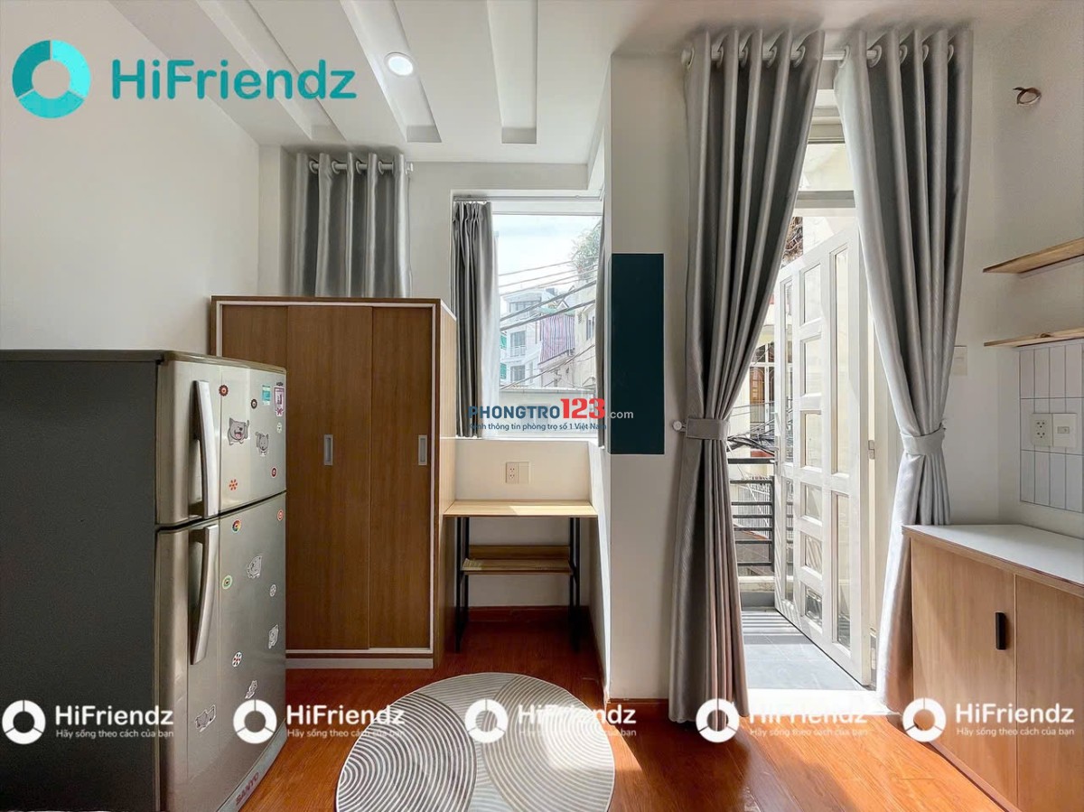 Cho Thuê Phòng Mới xây ngay khu Phan Xích Long, ban công, full nội thất giá chỉ 5Xxx