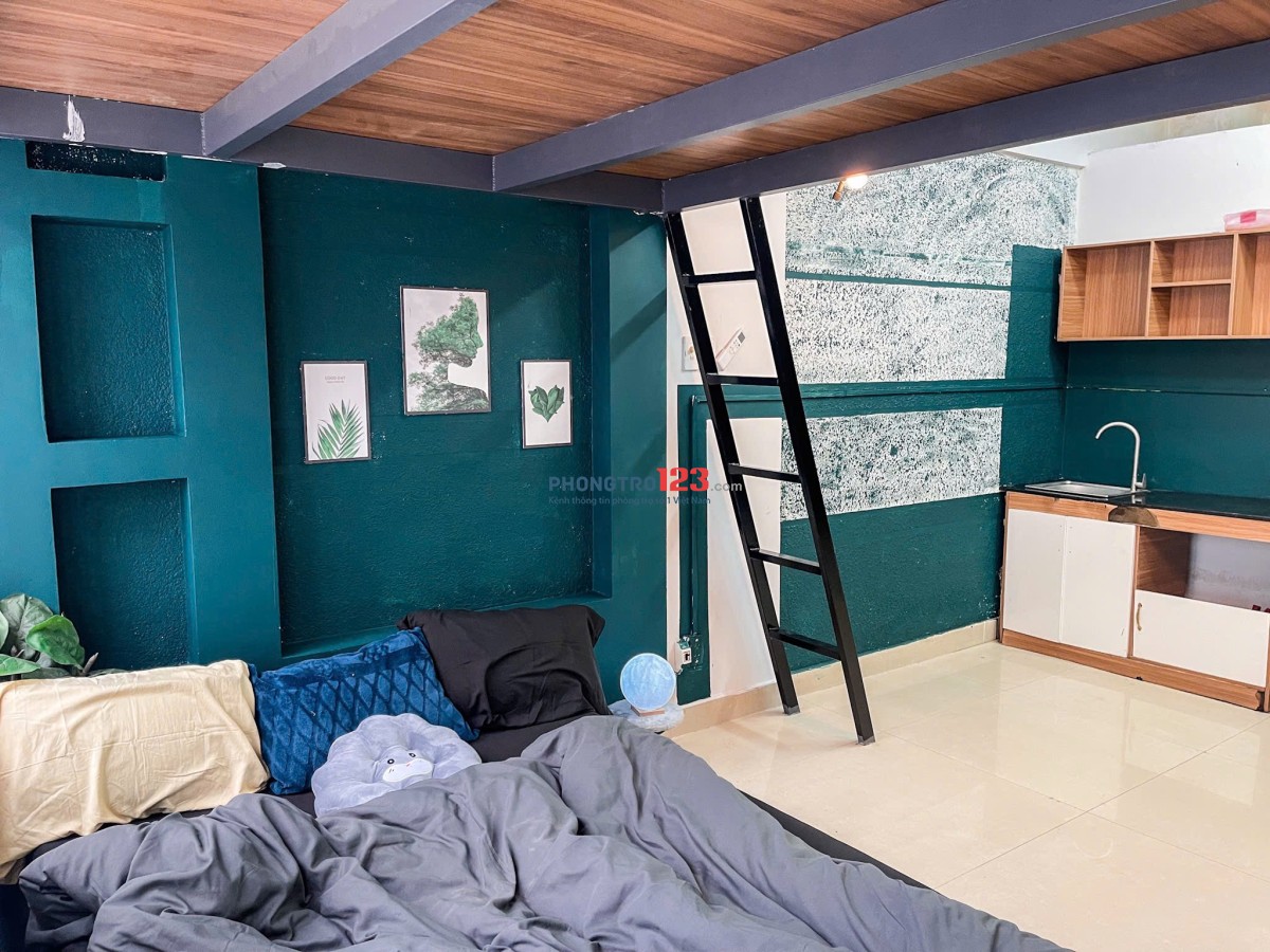 Cho Thuê Duplex Full Nội Thất, Gác Cao, Rộng Thoáng, Cửa Sổ Lớn & 2 Không Gian Ngủ