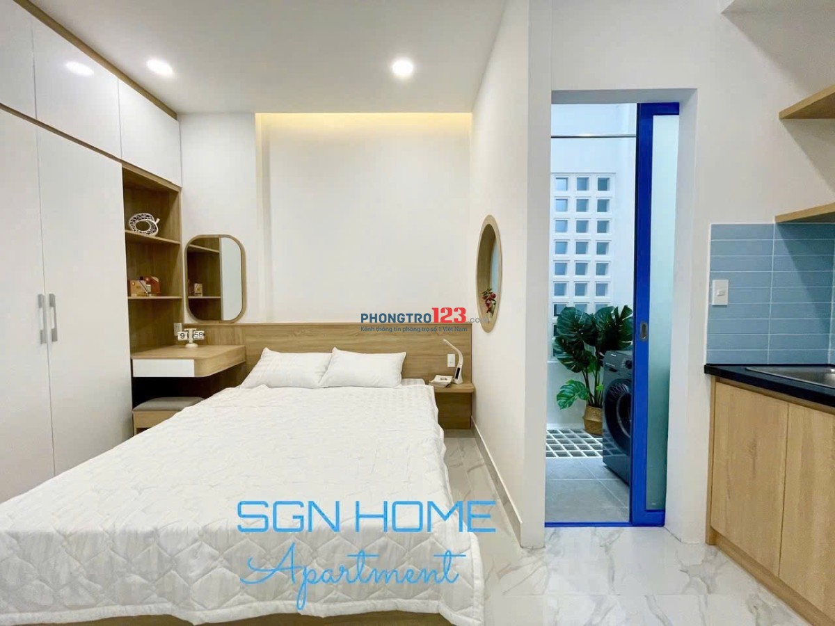 Căn hộ 1pn tách bếp 40m2 máy giặt riêng gần hoàng văn thụ sân bay ga t3 quận Tân Bình