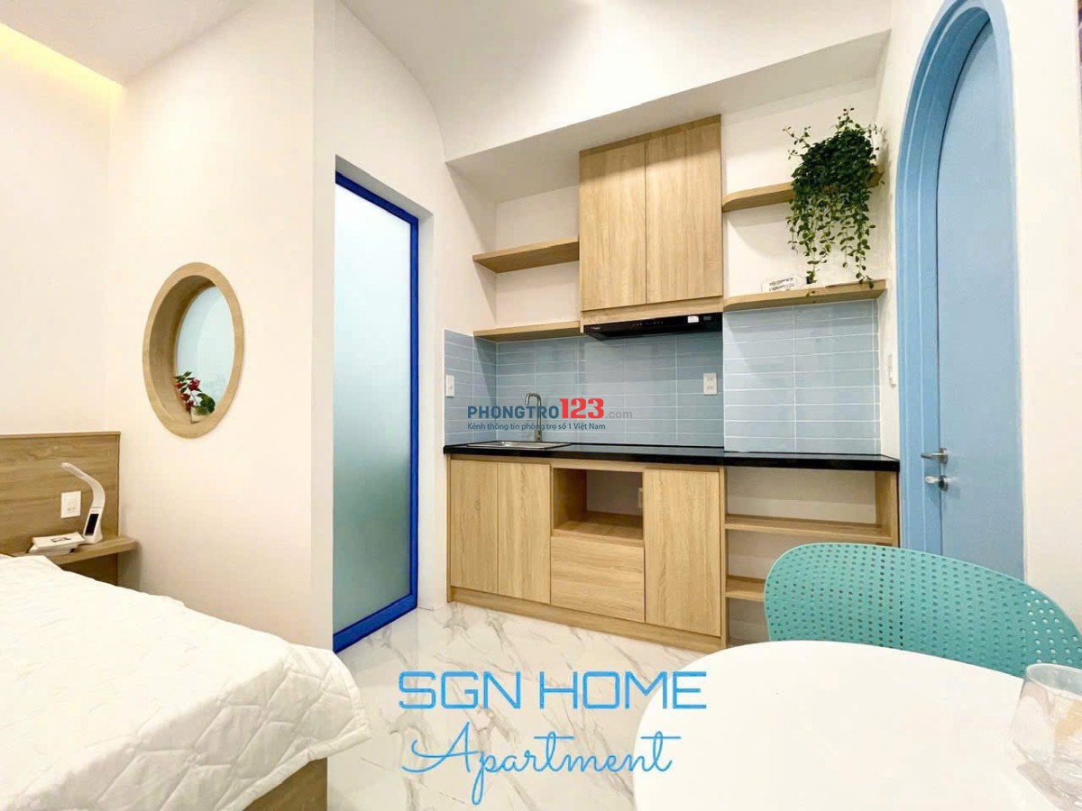 Căn hộ 1pn tách bếp 40m2 máy giặt riêng gần hoàng văn thụ sân bay ga t3 quận Tân Bình