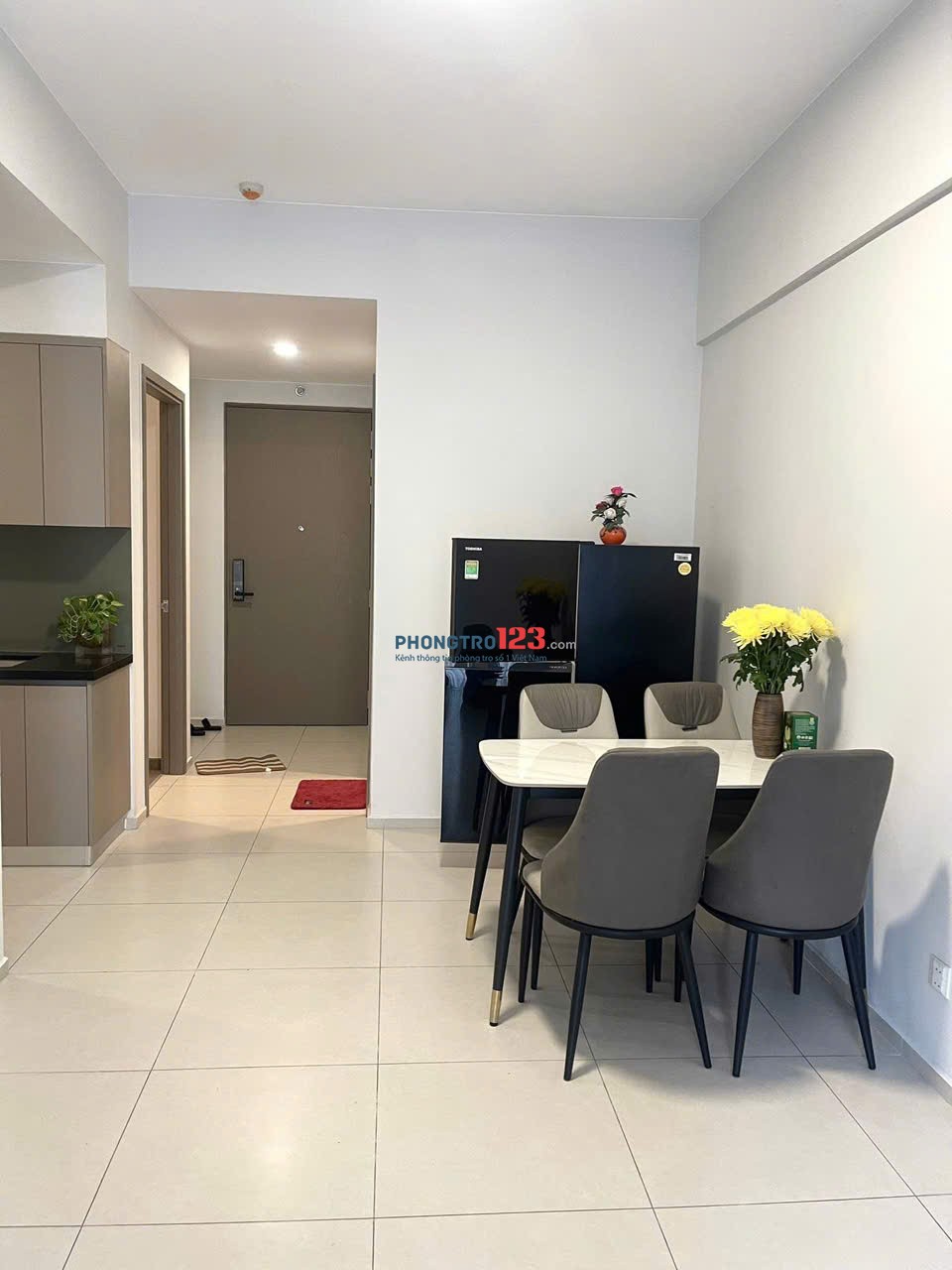 Chung cư IDICO, 262 Luỹ Bán Bích, TP: 75m2, 2p ngủ, nội thất tốt, 9,5 triệu