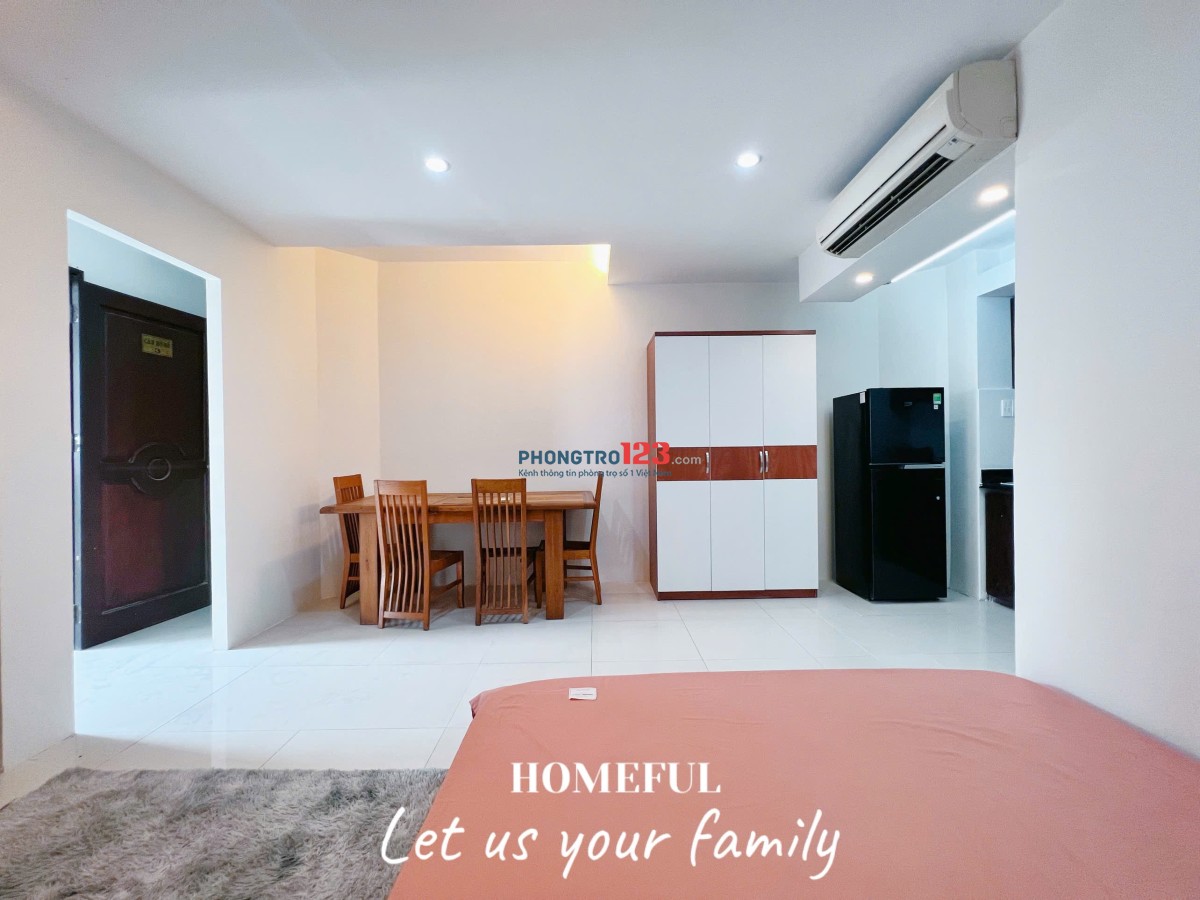 Căn hộ 1pn rộng 40m2 cửa sổ lớn ngay trung tâm quận tân bình gần ga t3 cv hoàng văn thụ khu k300