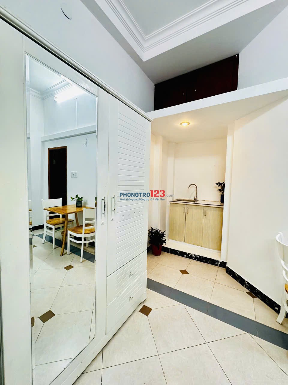  Cho thuê phòng trọ full nội thất – Ban công thoáng, nhiều ánh sáng Lê Văn Sỹ – Tân Bình 