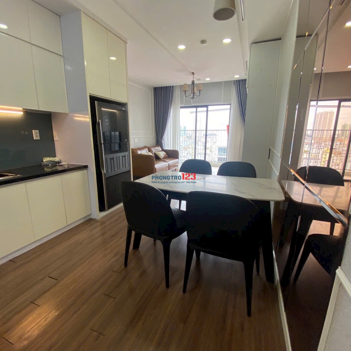 Chung cư Kim Hồng, Vườn Lài, TP: 80m2, 2p ngủ, nội thất giá 9tr/th