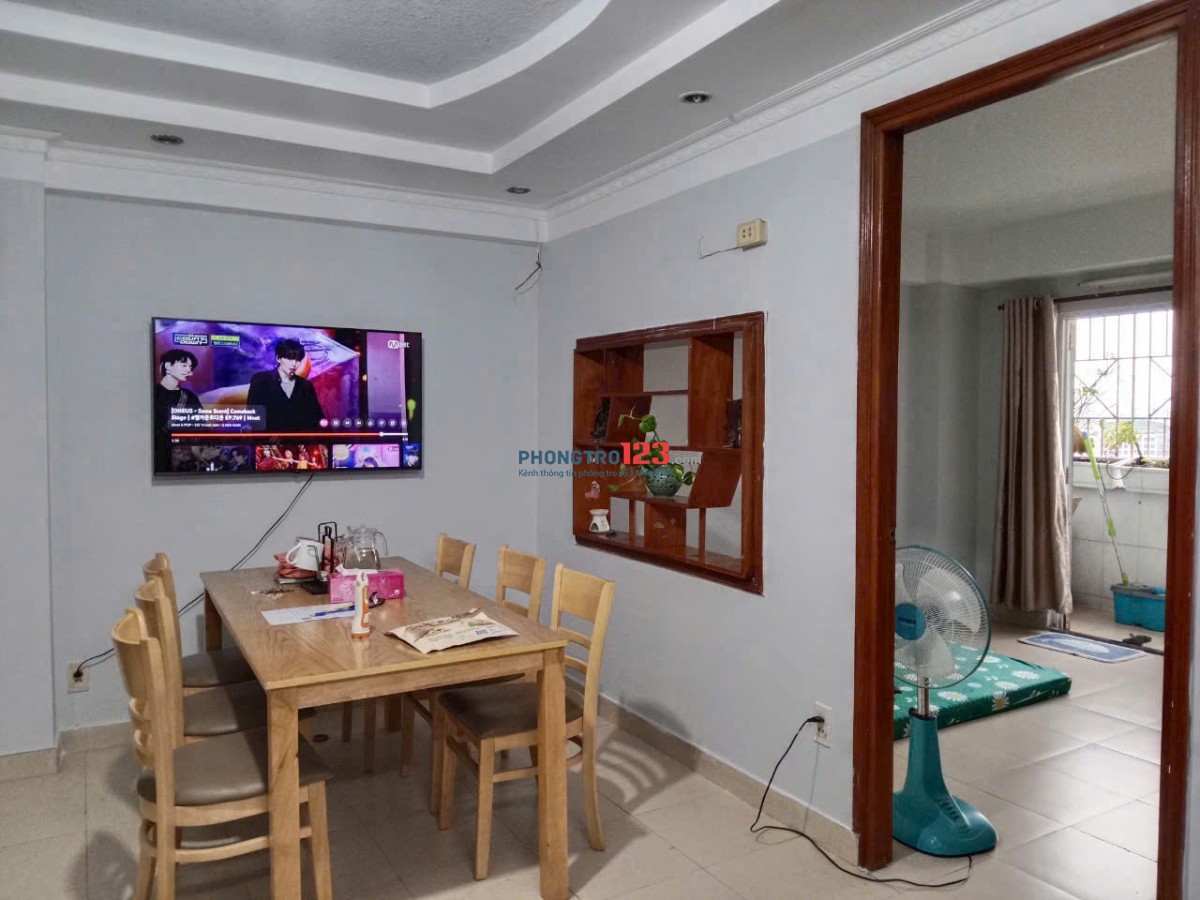 Chung cư Bàu cát,Tân BÌnh căn 2p ngủ giá 8,5tr
