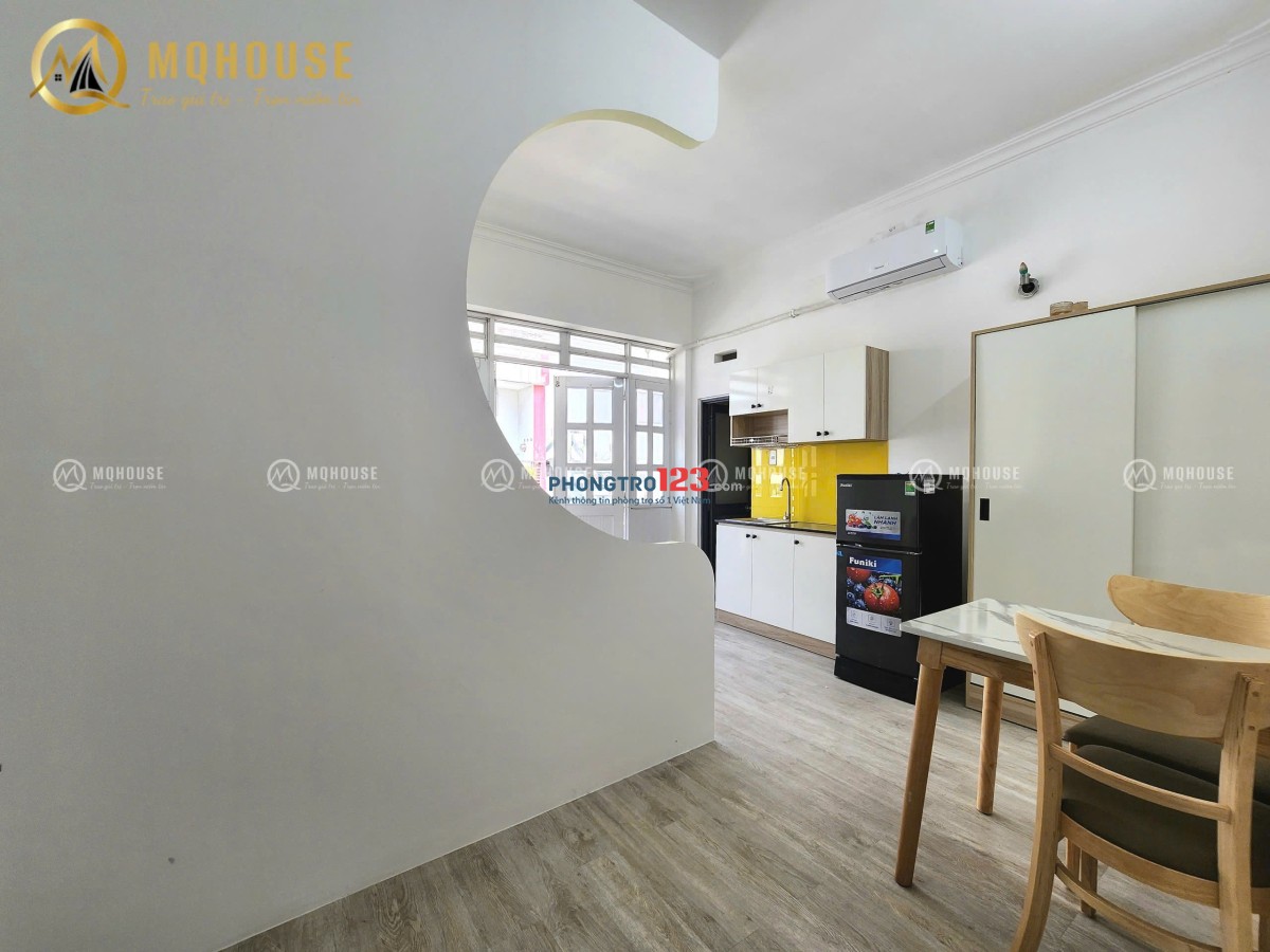 PHÒNG STUDIO BAN CÔNG RỘNG – FULL NỘI THẤT – THIẾT KẾ ĐƠN GIẢN, TIỆN NGHI – PHAN VĂN SỬU, TÂN BÌNH