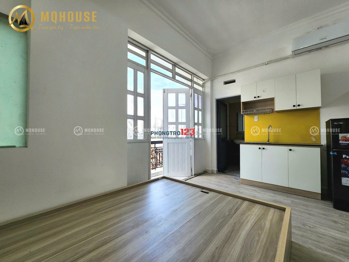 PHÒNG STUDIO BAN CÔNG RỘNG – FULL NỘI THẤT – THIẾT KẾ ĐƠN GIẢN, TIỆN NGHI – PHAN VĂN SỬU, TÂN BÌNH