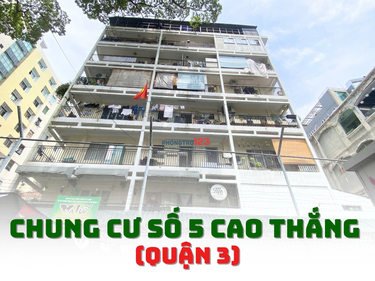CĂN HỘ CHUNG CƯ CHO THUÊ - MẶT TIỀN CAO THẮNG, QUẬN 3