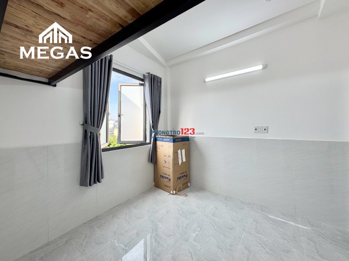 CHO THUÊ PHÒNG CỬA SỔ THOÁNG, 34m2 , NGAY GA SÀI GÒN, TOÀ NHÀ VIETTEL, CẠNH HOÀNG SA, TRƯỜNG SA Q3