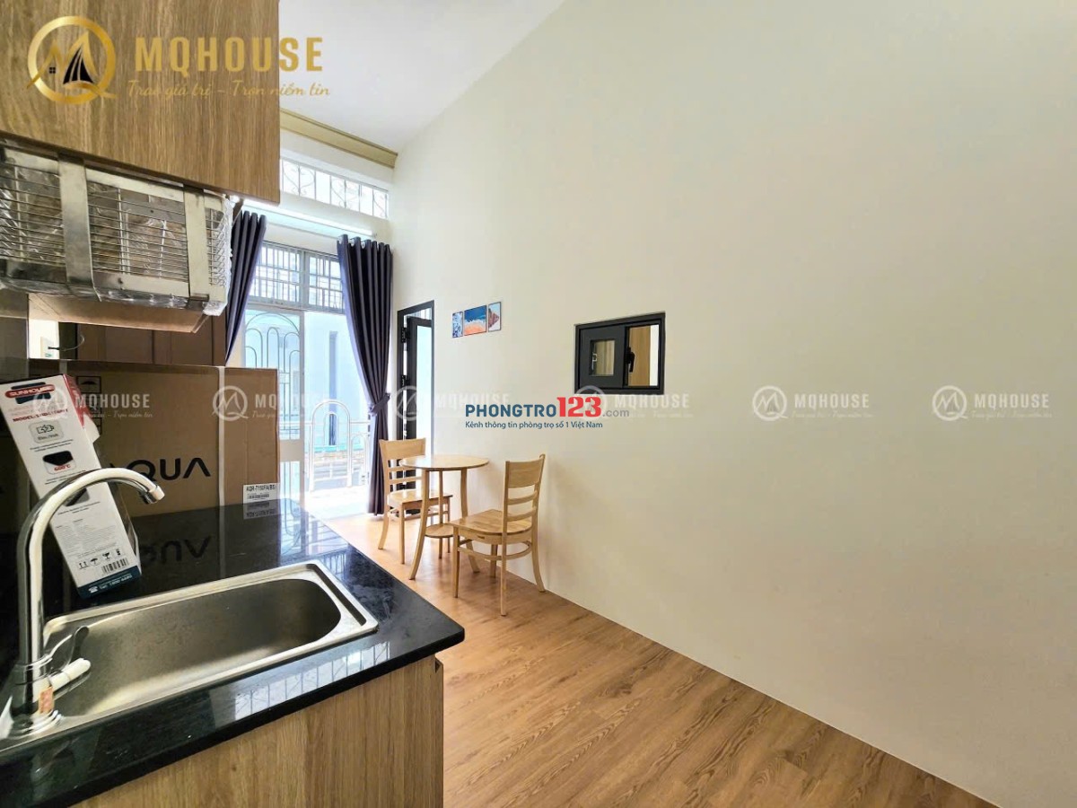 CHO THUÊ CĂN 1 PHÒNG NGỦ – BAN CÔNG RIÊNG – FULL NỘI THẤT – THIẾT KẾ HIỆN ĐẠI