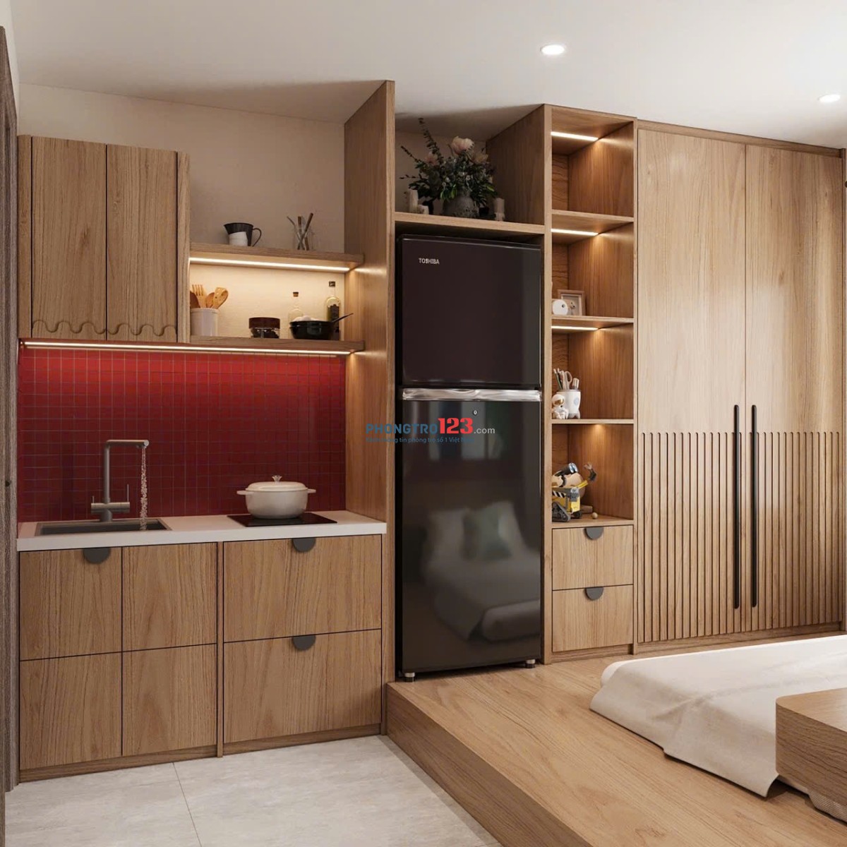 KHAI TRƯƠNG CĂN HỘ MỚI – FULL NỘI THẤT CAO CẤP Ban công – Cửa sổ thoáng sáng – Máy giặt riêng - QTB