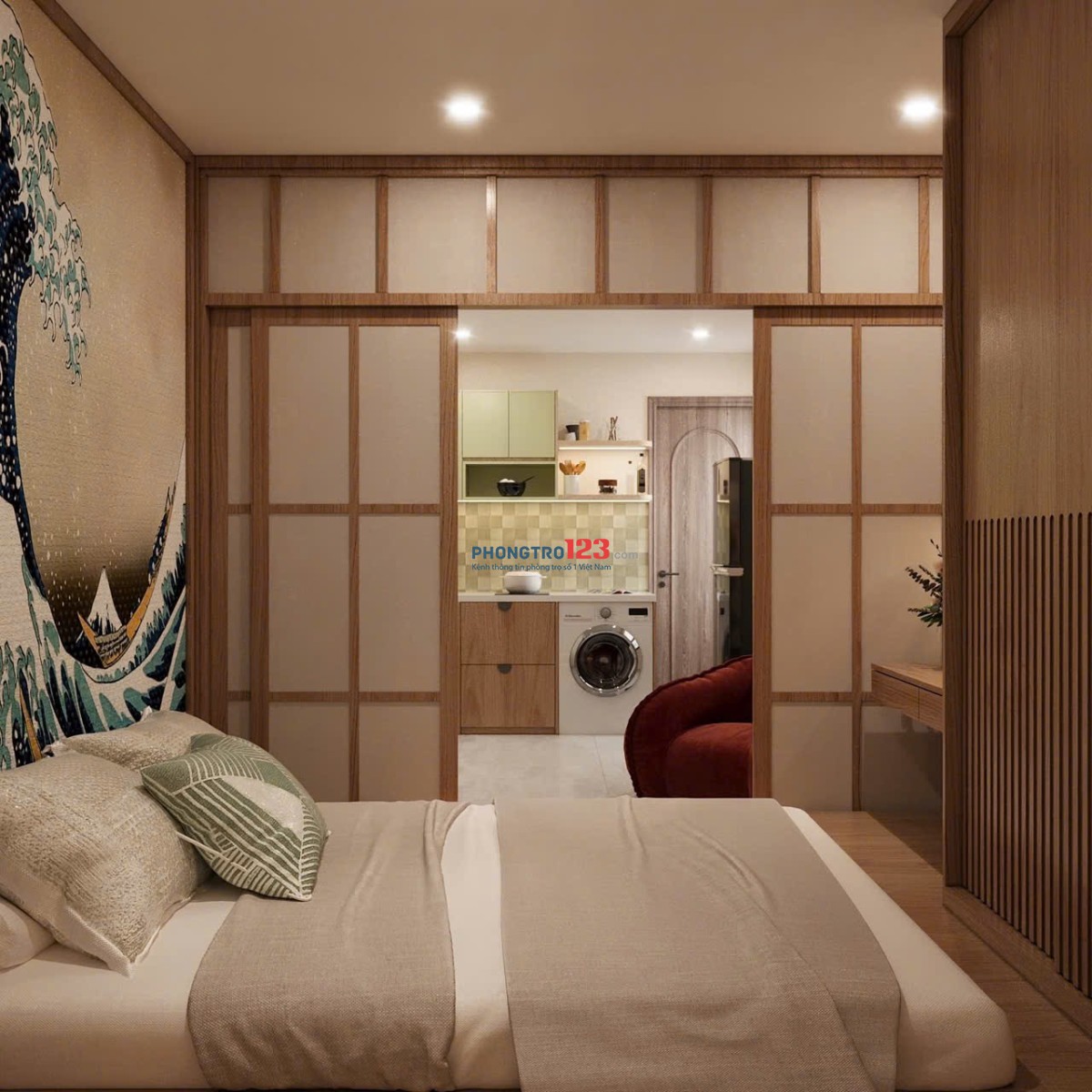 KHAI TRƯƠNG CĂN HỘ MỚI – FULL NỘI THẤT CAO CẤP Ban công – Cửa sổ thoáng sáng – Máy giặt riêng - QTB