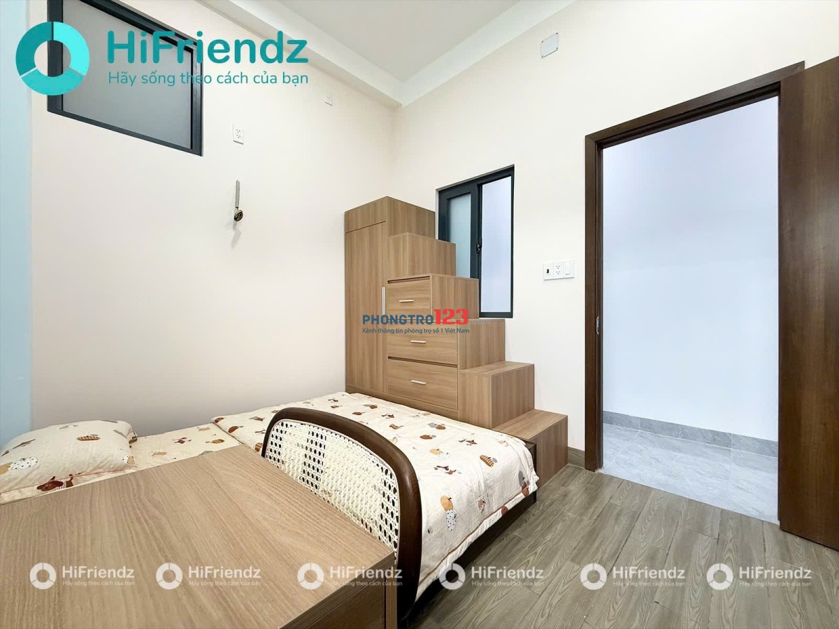 PHÒNG TRỌ 1 NGƯỜI FULL NỘI THẤT NGAY CÔNG VIÊN LÀNG HOA, LÊ VĂN THỌ - CÓ THANG MÁY