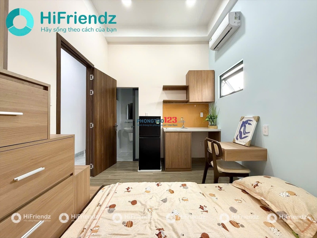 PHÒNG TRỌ 1 NGƯỜI FULL NỘI THẤT NGAY CÔNG VIÊN LÀNG HOA, LÊ VĂN THỌ - CÓ THANG MÁY