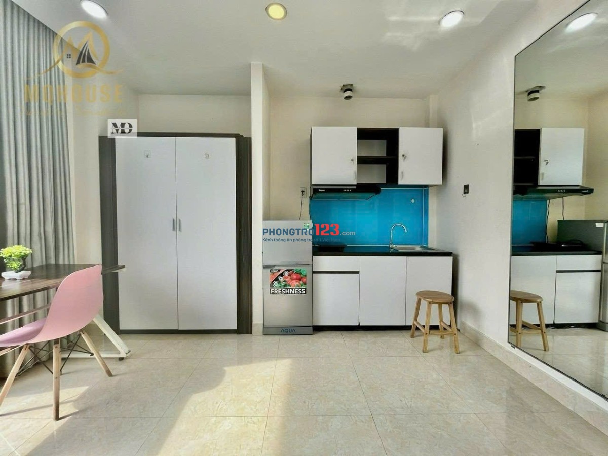 CHO THUÊ PHÒNG TRỌ FULL NỘI THẤT – CỬA SỔ Quận 1 gần Công viên Lê Văn Tám, Vòng xoay Điện Biên Phủ