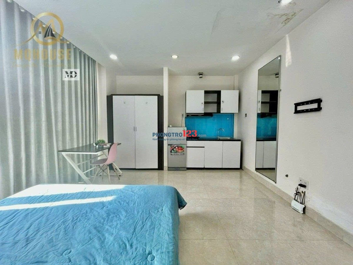 CHO THUÊ PHÒNG TRỌ FULL NỘI THẤT – CỬA SỔ Quận 1 gần Công viên Lê Văn Tám, Vòng xoay Điện Biên Phủ