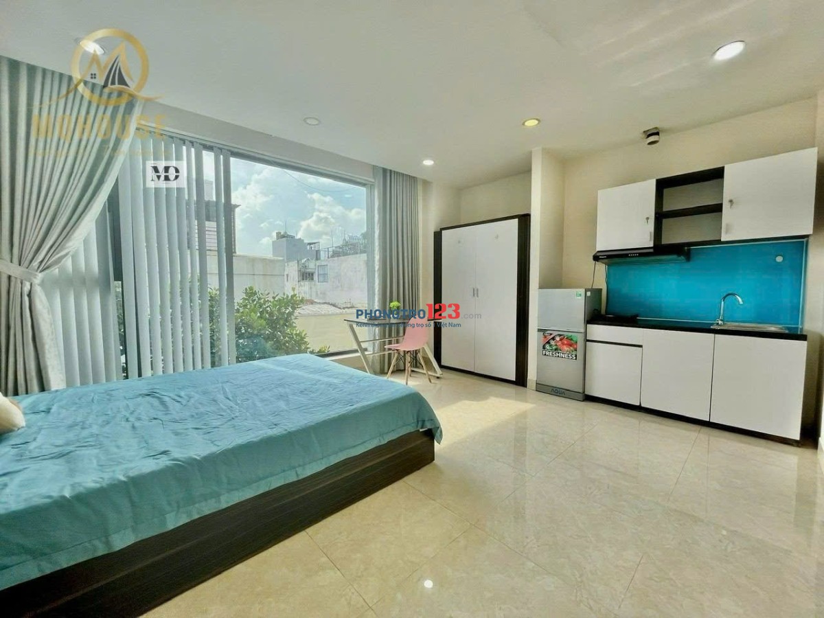 CHO THUÊ PHÒNG TRỌ FULL NỘI THẤT – CỬA SỔ Quận 1 gần Công viên Lê Văn Tám, Vòng xoay Điện Biên Phủ