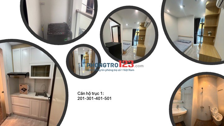 Căn hộ cho thuê (1NK, 1 Vệ Sinh, 1 Bếp ngăn riêng ko ám mùi, 1 ban công máy giặt phơi riêng)