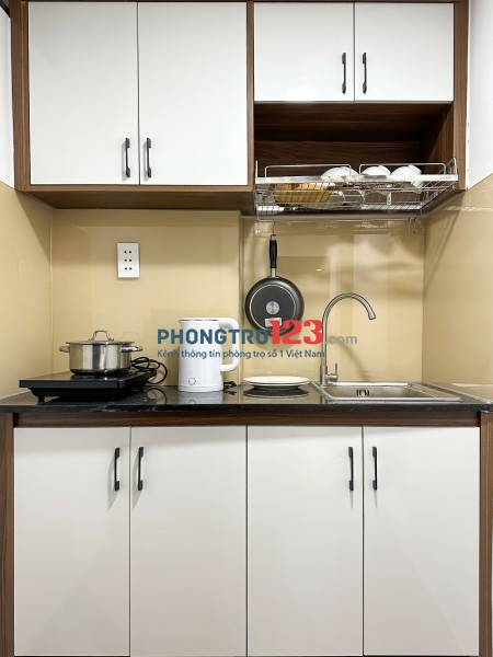 Phòng trọ 30m² tại đường Trần Hưng Đạo có thang máy, khoá vân tay