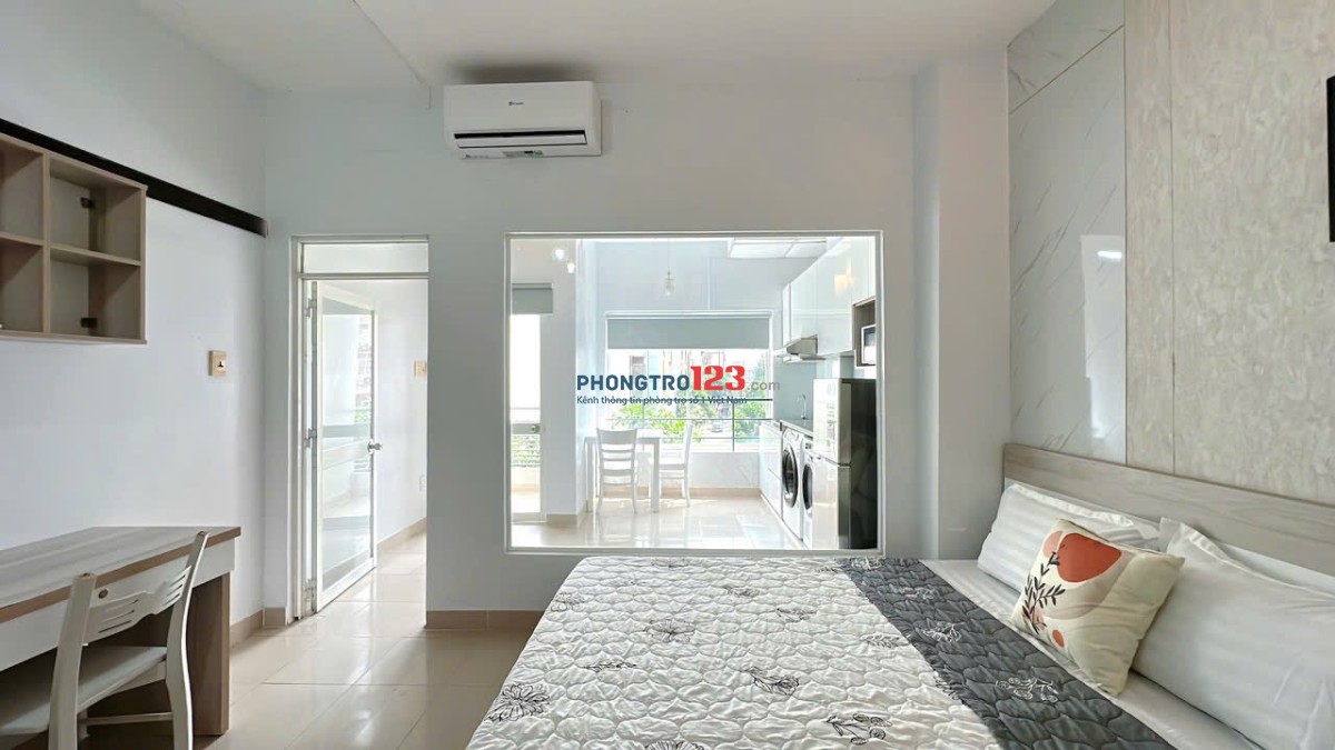 CĂN HỘ MỚI XÂY 1PN NGUYỄN VĂN TRỖI, FULL NỘI THẤT, BAN CÔNG, GẦN NGÃ TƯ PHÚ NHUẬN