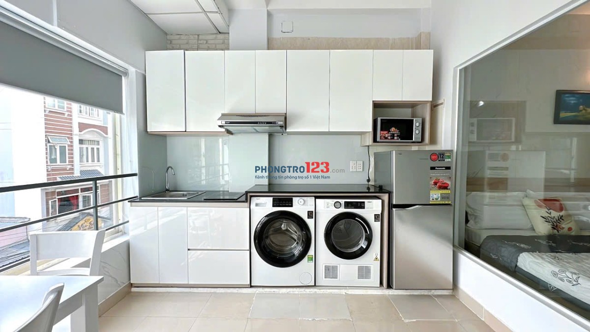 CĂN HỘ MỚI XÂY 1PN NGUYỄN VĂN TRỖI, FULL NỘI THẤT, BAN CÔNG, GẦN NGÃ TƯ PHÚ NHUẬN