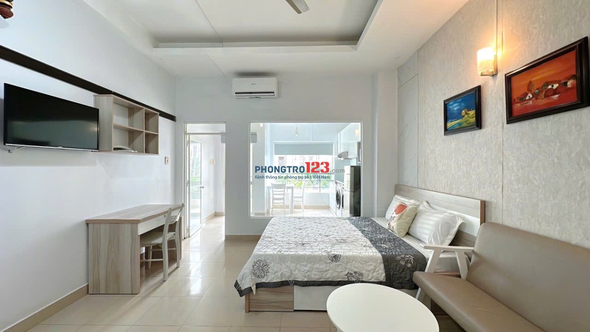 CĂN HỘ MỚI XÂY 1PN NGUYỄN VĂN TRỖI, FULL NỘI THẤT, BAN CÔNG, GẦN NGÃ TƯ PHÚ NHUẬN