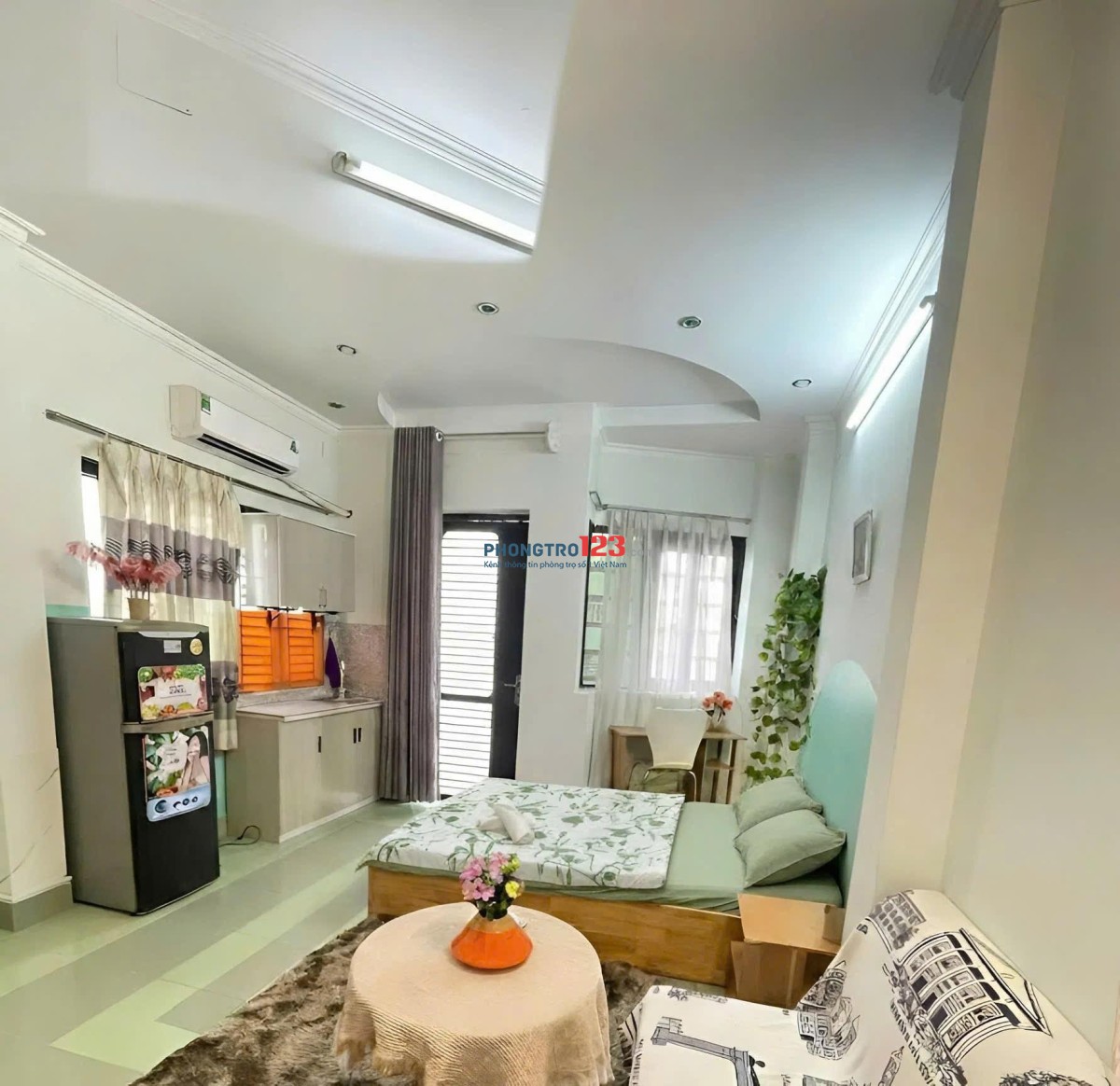 Studio ban công đẹp 25m2, MT Lê Quang Định Bà Chiểu, tiện nghi