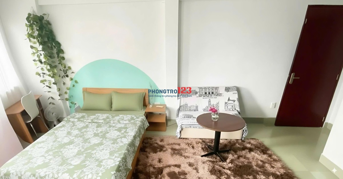 Studio ban công đẹp 25m2, MT Lê Quang Định Bà Chiểu, tiện nghi