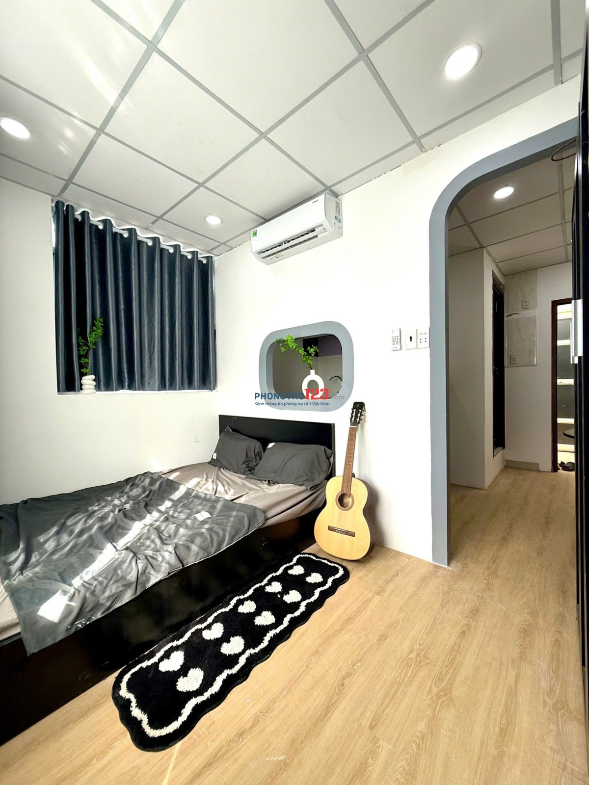 Căn Hộ 1 Phòng Ngủ – Ban Công, Tách Bếp – Full Nội Thất, Decor Sẵn Siêu Đẹp – Gần Đh Văn Hiến