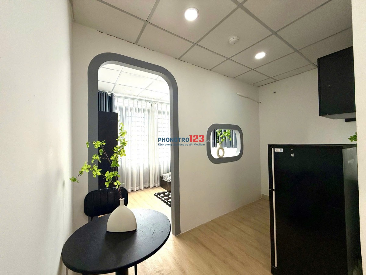 Căn Hộ 1 Phòng Ngủ – Ban Công, Tách Bếp – Full Nội Thất, Decor Sẵn Siêu Đẹp – Gần Đh Văn Hiến