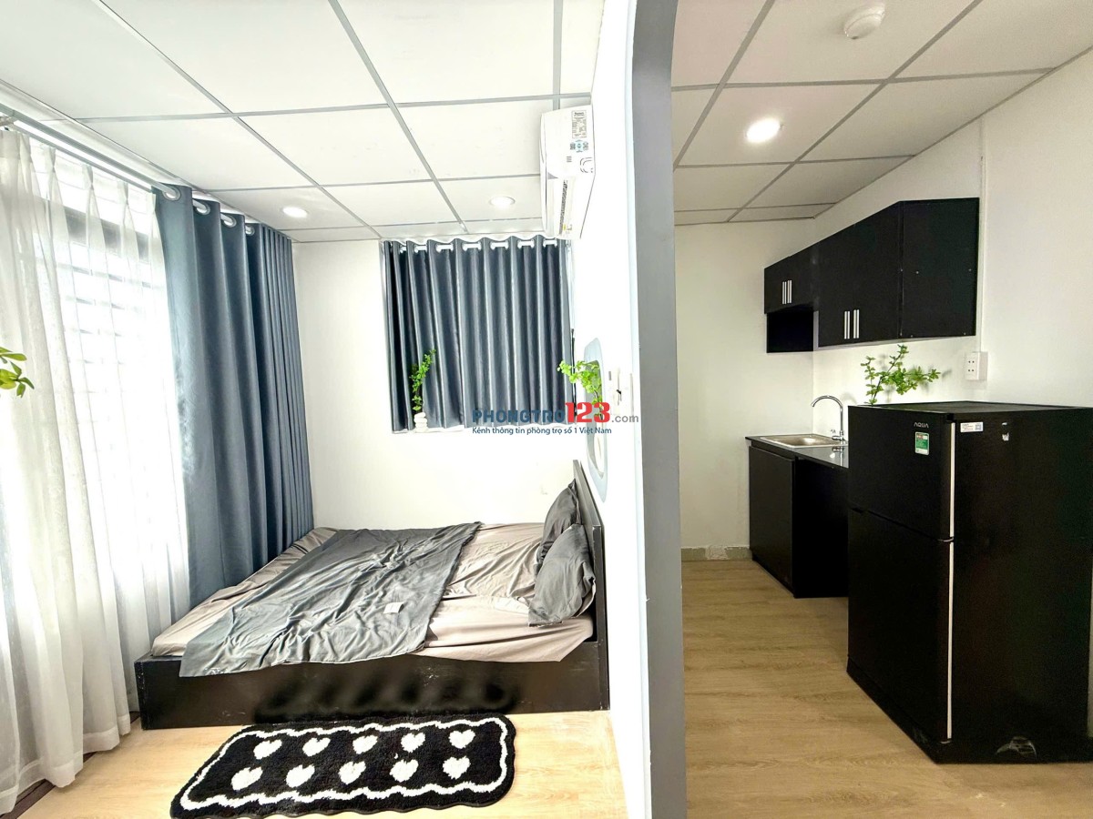 Căn Hộ 1 Phòng Ngủ – Ban Công, Tách Bếp – Full Nội Thất, Decor Sẵn Siêu Đẹp – Gần Đh Văn Hiến