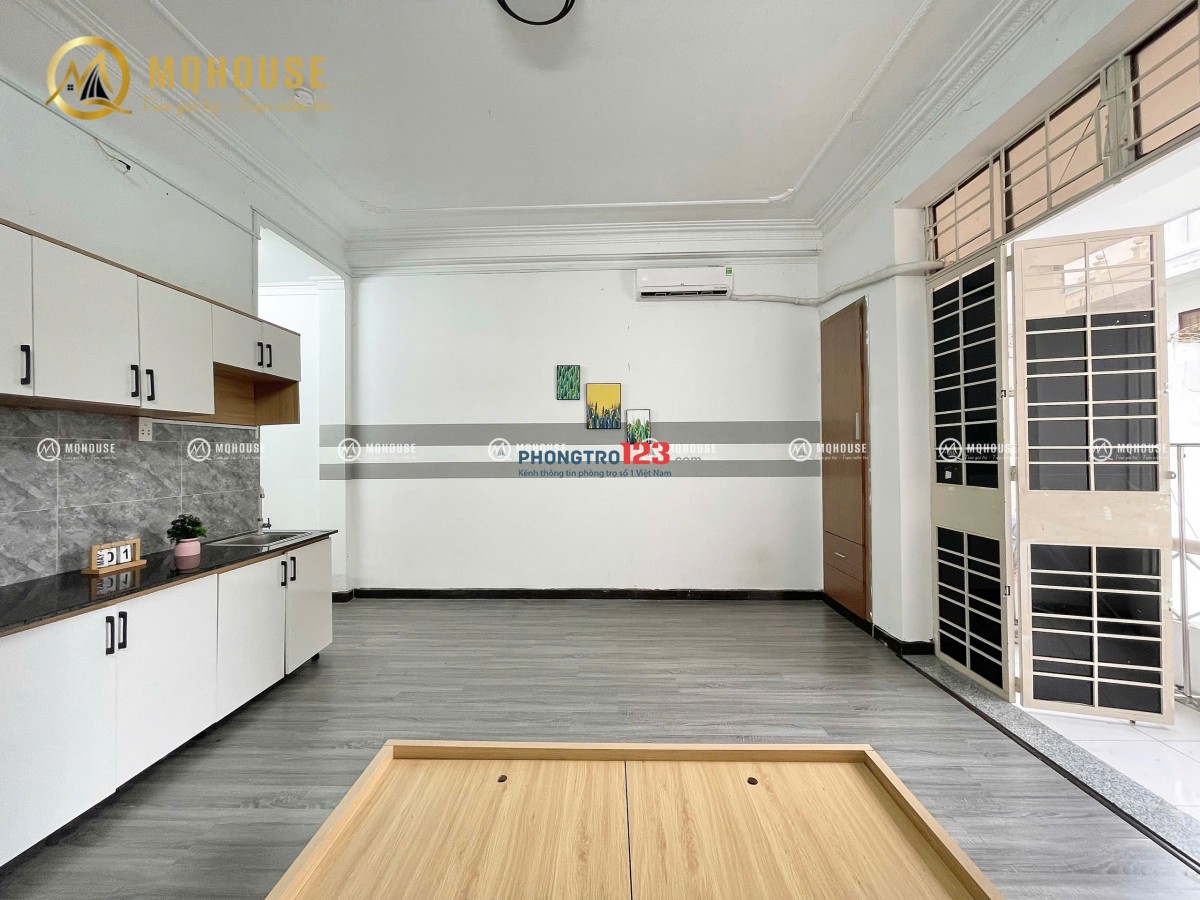 Cho thuê căn hộ studio Tân Bình - Có ban công - Full nội thất - Gần sân bay Tân Sơn Nhất