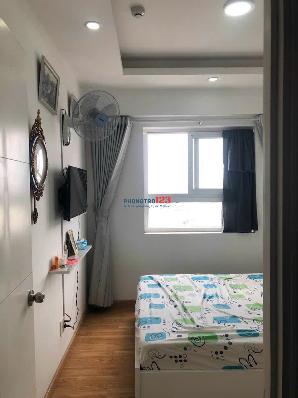 Chung cư SG Tower, Thoại Ngọc Hầu, TP: 2p ngủ, 80m2, 9tr, nội thất