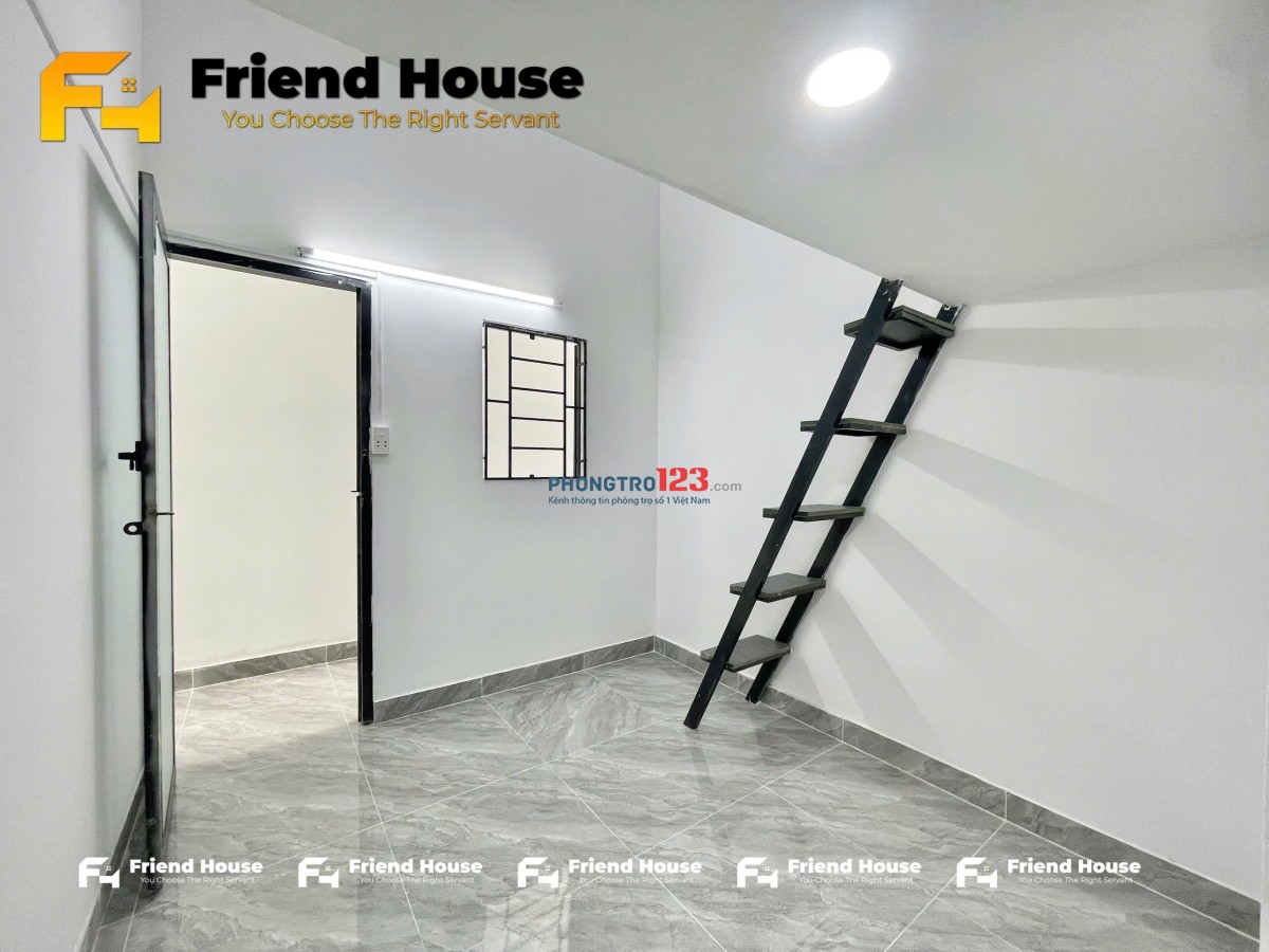 Trống sẵn phòng trọ có gác, tủ bếp hỗ trợ giữ phòng tới tháng 12