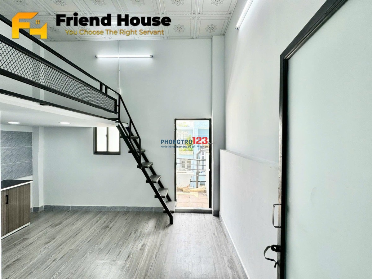 Trống sẵn phòng trọ có gác, tủ bếp hỗ trợ giữ phòng tới tháng 12