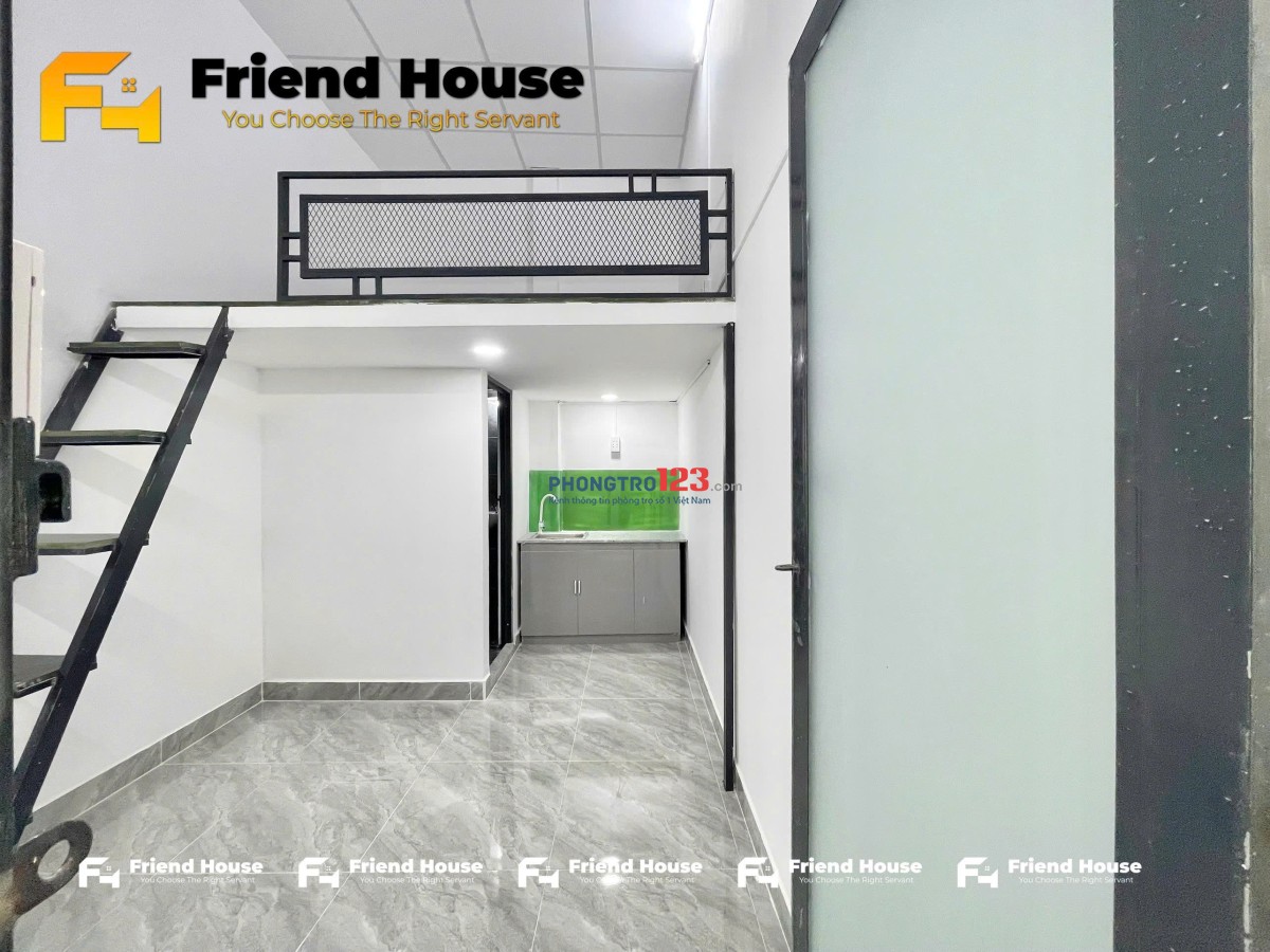 Trống sẵn phòng trọ có gác, tủ bếp hỗ trợ giữ phòng tới tháng 12